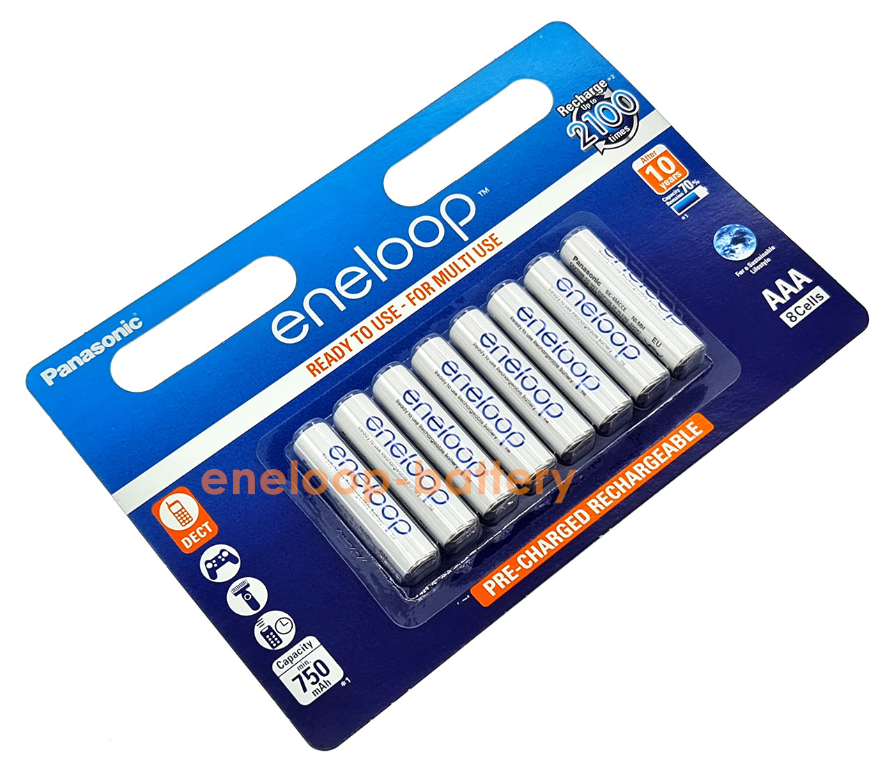 AAA Panasonic Eneloop 800 mah BK-4MCCE/8BE
