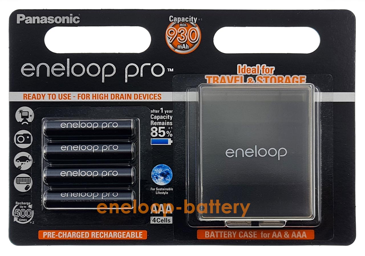 AAA Panasonic Eneloop Pro 980mah BK-4HCDE/C4BE