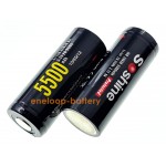 Акумулятор 26650 Soshine 5500mah 3.7V із захистом