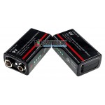 USB акумулятор Крона Li-Ion Soshine 9V 500mah з портом Type-C для заряджання та індикатором рівня заряду
