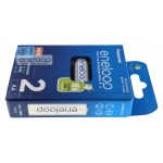 2 акумулятори AA Panasonic Eneloop 2000 mah BK-3MCDE/2BE в картонній еко-упаковці EcoBox