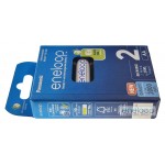 2 акумулятори AA Panasonic Eneloop 2000 mah BK-3MCDE/2BE в картонній еко-упаковці EcoBox