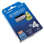 4 акумулятори AA Panasonic Eneloop 2000 mah BK-3MCDE/4BE в картонній еко-упаковці EcoBox