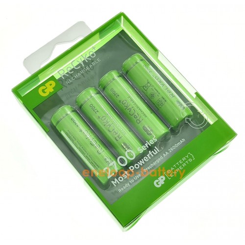 Пальчикові АА акумулятори GP Recyko 2700mah - упаковка 4 шт.