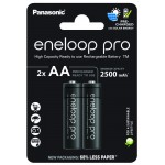 Акумулятори AA Panasonic Eneloop Pro 2600 mah BK-3HCDE/2CP EcoBox - 2 шт. в картонній екологічній упаковці - Оригінал-Японія