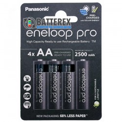 AA Panasonic Eneloop Pro 2600 mah BK-3HCDE/4CP EcoBox - 4 шт в картонній еко-упаковці - 2023 рік