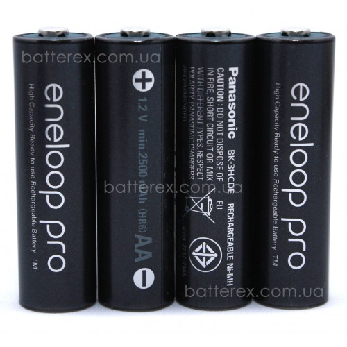 Акумулятор AA Panasonic Eneloop Pro 2600mAh (min. 2500mAh) BK-3HCDE поштучно (ціна за 1 шт.)