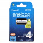 4 акумулятори AAA Panasonic Eneloop 8100 mah BK-4MCDE 4BE EcoBox в картонній еко-упаковці