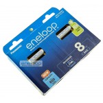 8 акумуляторів AAA Panasonic Eneloop 8100 mah BK-4MCDE 8BE EcoBox в картонній еко-упаковці