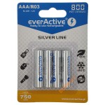 AAA EverActive 800 mah Silver Line - 4 акумулятори в блістері