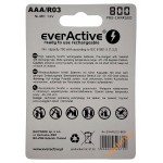 AAA EverActive 800 mah Silver Line - 4 акумулятори в блістері