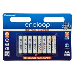 AAA Panasonic Eneloop 800 mah BK-4MCCE/8BE - 8 шт. в картонном блистере - 2020 год