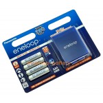 AAA Panasonic Eneloop 800 mah BK-4MCCE/C4BE - упаковка в блистере 4 аккумулятора + фирменный бокс Eneloop
