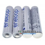 Мініпальчикові акумулятори ААА Panasonic Eneloop 800 mah BK-4MCDE, упаковка 4 акумулятори в пластиковому кейсі