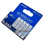 8 акумуляторів AAA Panasonic Eneloop 800 mah BK-4MCDE 8HH New EcoBox в картонній еко-упаковці 2023 року