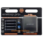 AAA Panasonic Eneloop Pro 980mah BK-4HCDE/C4BE - упаковка в блистере 4 аккумулятора + фирменный бокс Eneloop