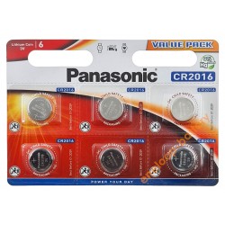 Батарейка літієва CR2016 Panasonic Lithium Power 3V - упаковка 6 шт.