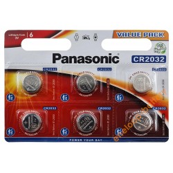 Батарейка літієва CR2032 Panasonic Lithium Power 3V - упаковка 6 шт.