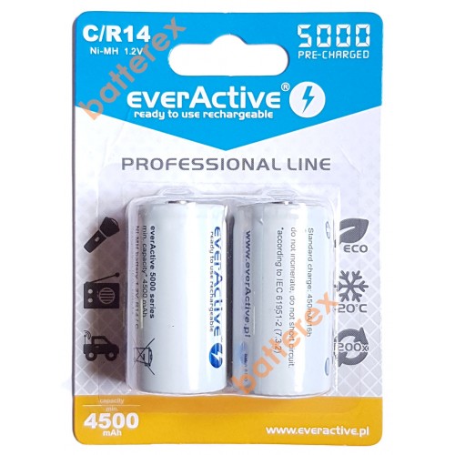 Акумулятор C R14 Everactive 5000 mah Ready to use (ціна за 1 шт.)