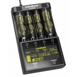 LiitoKala Lii-500S – продвинута зарядка для AA/AAA/Li-ion (заряд, розряд, тест, струм до 2А, сенсорне керування). Оригінал, гарантія 12 місяців.