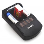 LiitoKala Lii-NL4 - автоматичне 4-канальне зарядне для АА/ААА/Крона + автоадаптер. Оригінал, гарантія 12 місяців