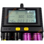 MIBOXER C4-12 V2 Upgrade - нова версія 4-канальної зарядки для Li-ion, LiFePO4, Ni-MH акумуляторів зі струмом заряду до 3А на канал, купити MIBOXER C4-12 Нова версія