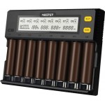 MIBOXER C8 - універсальна 8-канальна зарядка для Ni-MH/Ni-Cd/Li-ion/LiFePO4 акумуляторів. Гарантія 12 місяців.