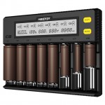 MIBOXER C8 - універсальна 8-канальна зарядка для Ni-MH/Ni-Cd/Li-ion/LiFePO4 акумуляторів. Гарантія 12 місяців.