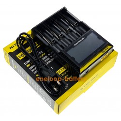 Nitecore Digicharger D4 - універсальний зарядний пристрій на 4 акумулятори NiMH/Li-ion/LiFePO4 з дисплеєм