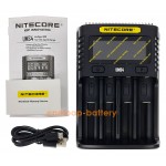 Швидка універсальна зарядка Nitecore UMS4 на 4 канали зі струмом заряду до 3А та підключенням через USB