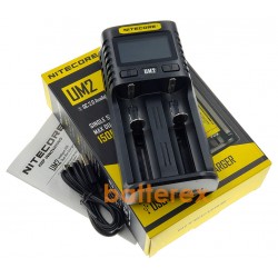 Nitecore UM2 - швидка універсальна 2-канальна USB-зарядка. Оригінал, гарантія 12 місяців