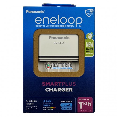 Зарядний пристрій Panasonic Eneloop BQ-CC55E в упаковці EcoBox