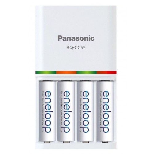 Panasonic Eneloop BQ-CC55 Smart&Quick Charger Kit (зарядний пристрій + 4 акумулятори AA Panasonic Eneloop 2000mah)