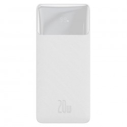 Повербанк Baseus Bipow PPDML-L02 10000mAh 20W White з функціями швидкого заряду QC 3.0 та PD