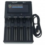 Універсальний продвинутий зарядний пристрій Vapcell BL4 для акумуляторів Li-ion 1.5V, Li-ion 3.6V, Li-ion 3.7V, NiMH 1.2V, LiFePO4 3.2V всіх популярних розмірів