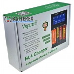 Універсальний продвинутий зарядний пристрій Vapcell BL4 для акумуляторів Li-ion 1.5V, Li-ion 3.6V, Li-ion 3.7V, NiMH 1.2V, LiFePO4 3.2V всіх популярних розмірів